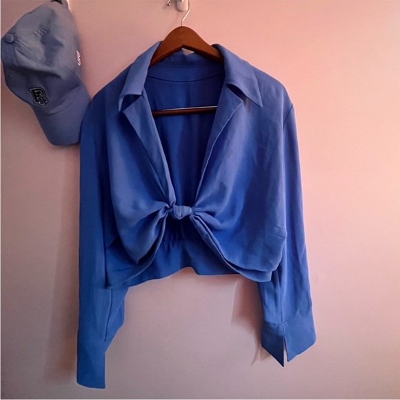 Princess Polly Blue Blouse - Picture 2 of 4